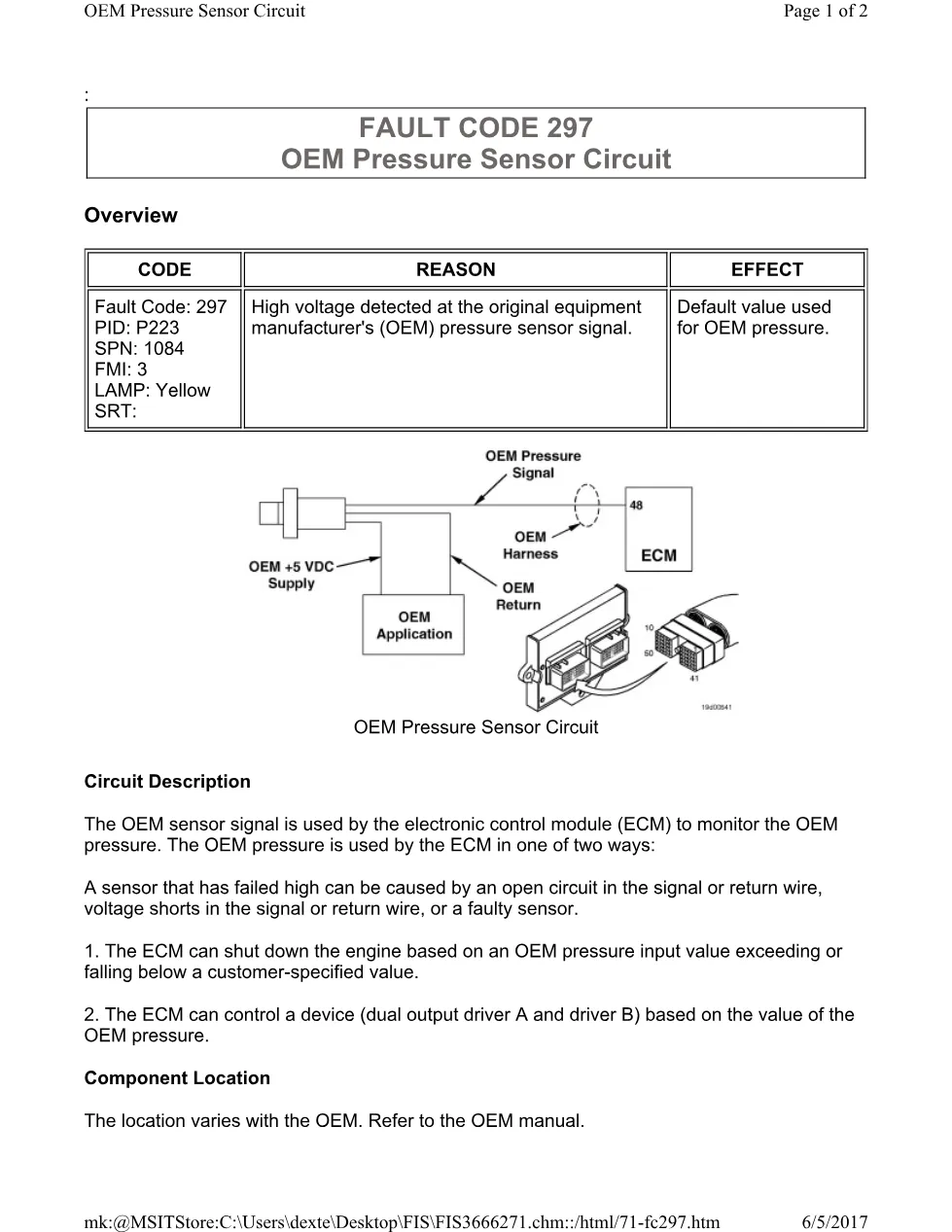 Cummins CM554 297 manual document guide – 297.pdf – PDF, 2 pages - preview page 1 of 2