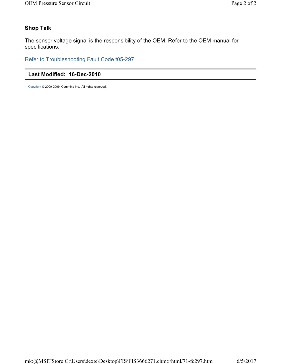 Cummins CM554 297 manual document guide – 297.pdf – PDF, 2 pages - page 2 is available after signing in