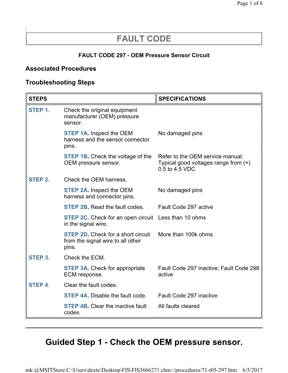 Cummins CM554 297 TS document guide – 297(TS).pdf – PDF, 8 pages - preview page 1 of 3