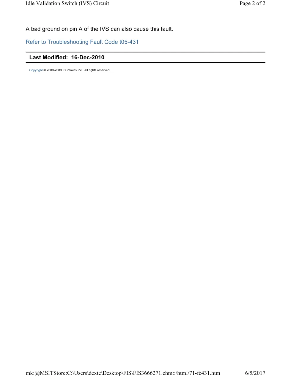 Cummins CM554 431 manual document guide – 431.pdf – PDF, 2 pages - page 2 is available after signing in