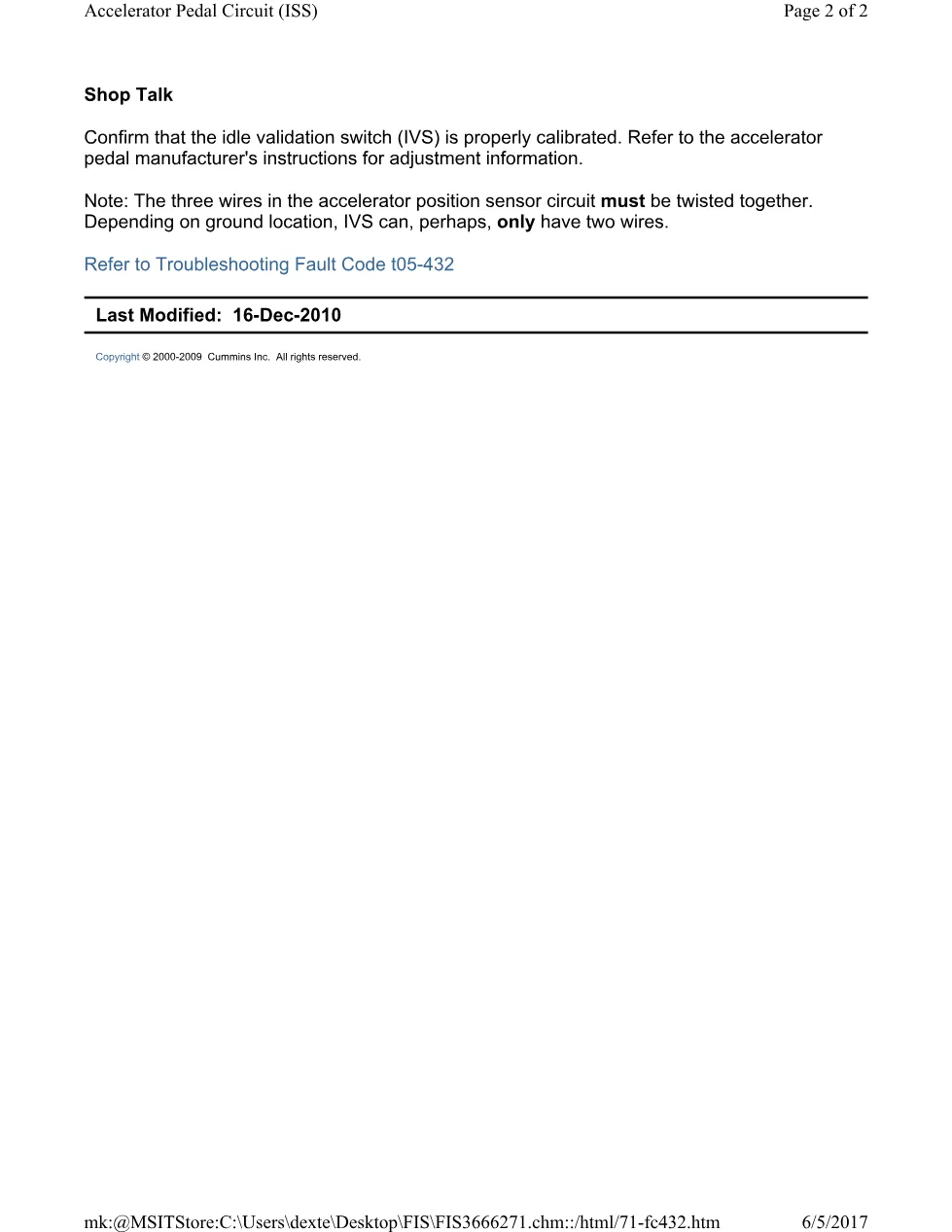 Cummins CM554 432 manual document guide – 432.pdf – PDF, 2 pages - page 2 is available after signing in