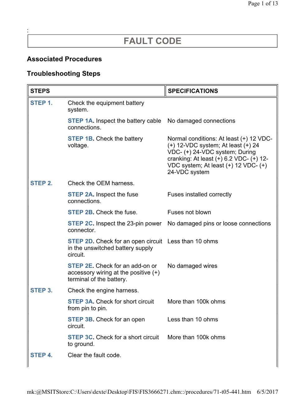 Cummins CM554 441 TS document guide – 441(TS).pdf – PDF, 13 pages - preview page 1 of 3