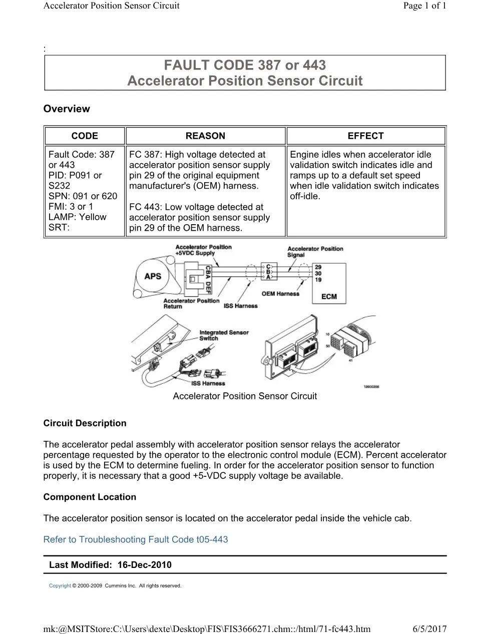 Cummins CM554 443 manual document guide – 443.pdf – PDF, 1 pages - page 1 is available after signing in