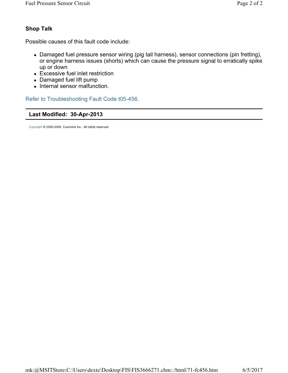 Cummins CM554 456 manual document guide – 456.pdf – PDF, 2 pages - page 2 is available after signing in