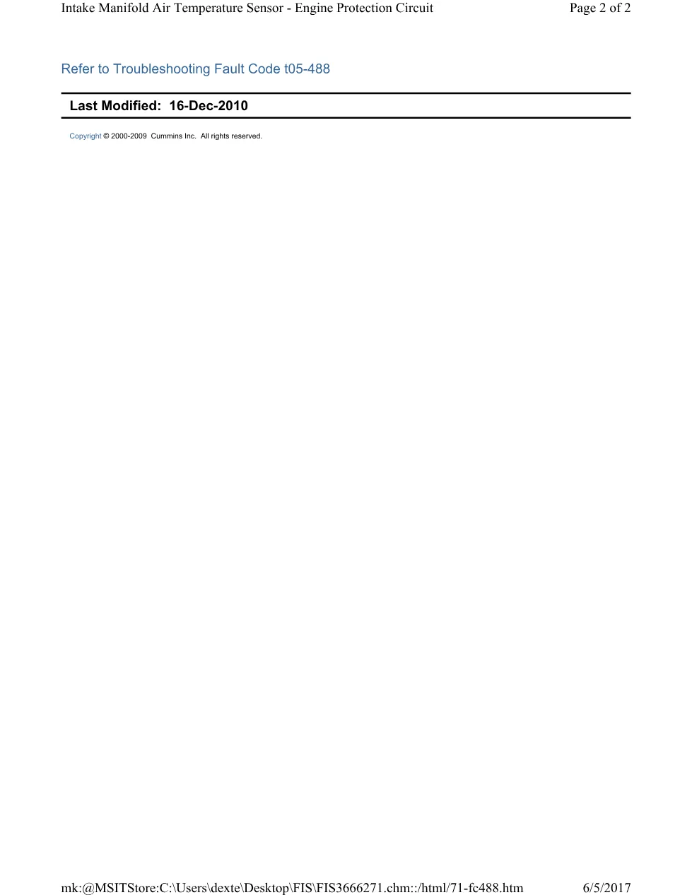 Cummins CM554 488 manual document guide – 488.pdf – PDF, 2 pages - page 2 is available after signing in