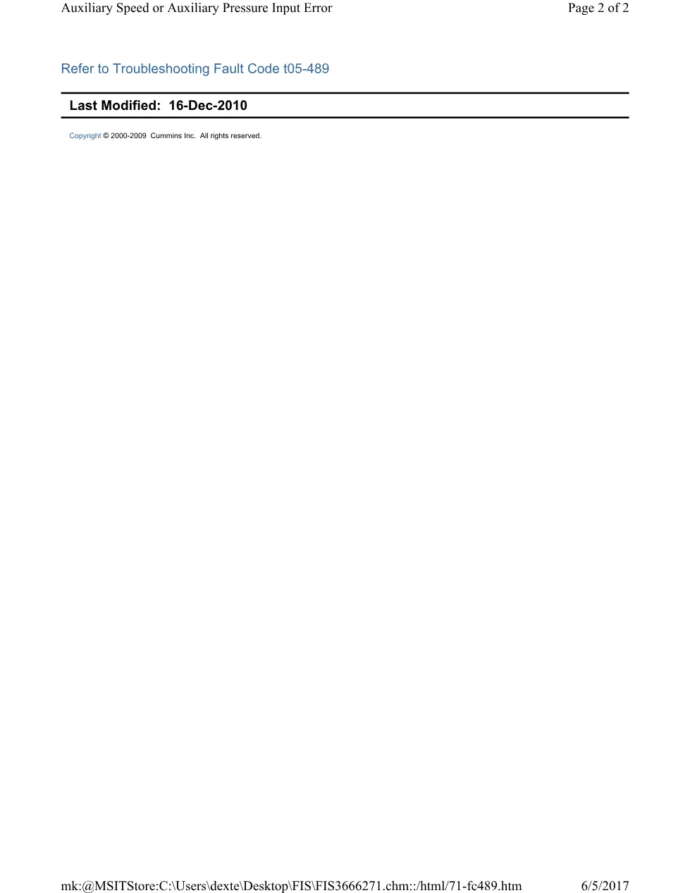 Cummins CM554 489 troubleshooting document guide – 489.pdf – PDF, - page 2 is available after signing in