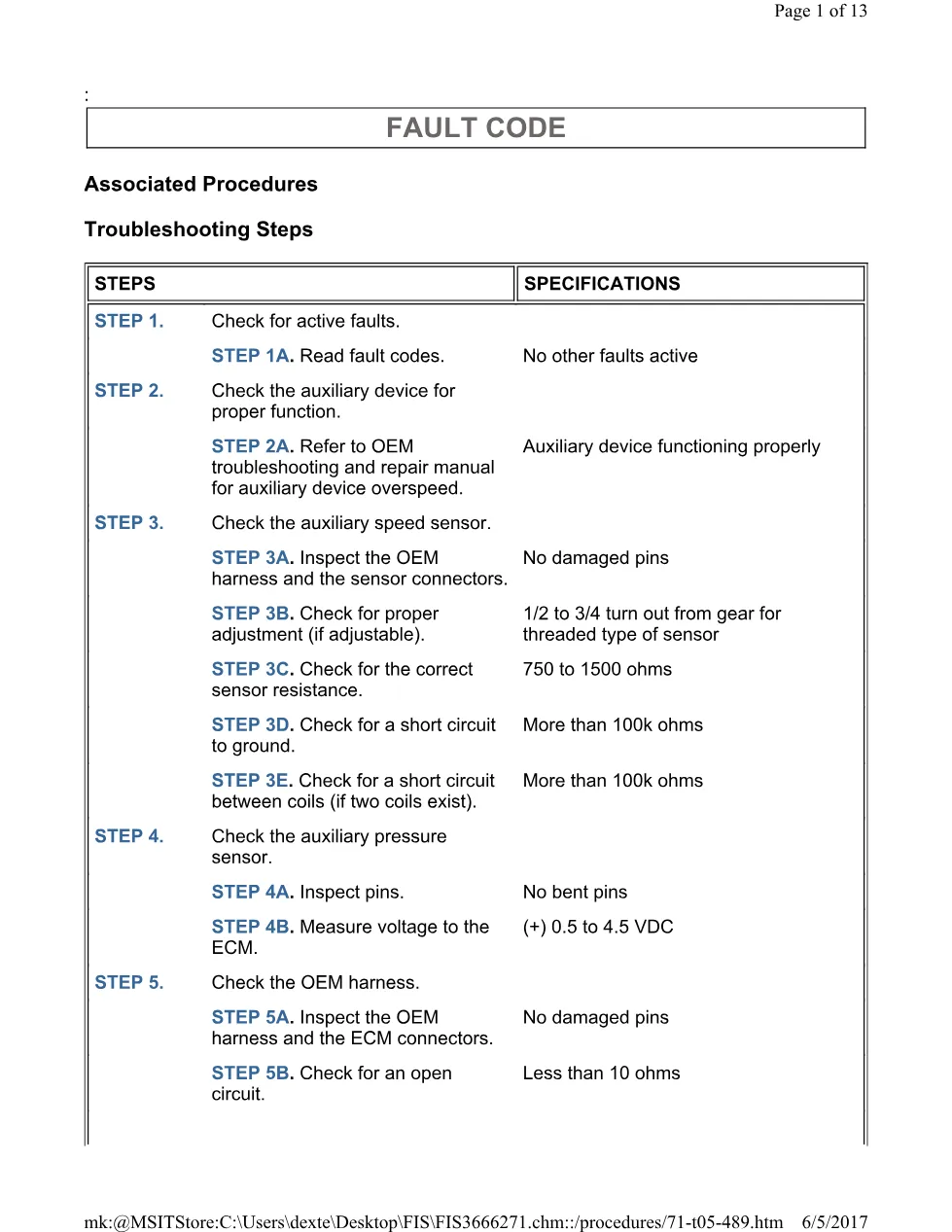 Cummins CM554 489 TS document guide – 489(TS).pdf – PDF, 13 pages - preview page 1 of 3