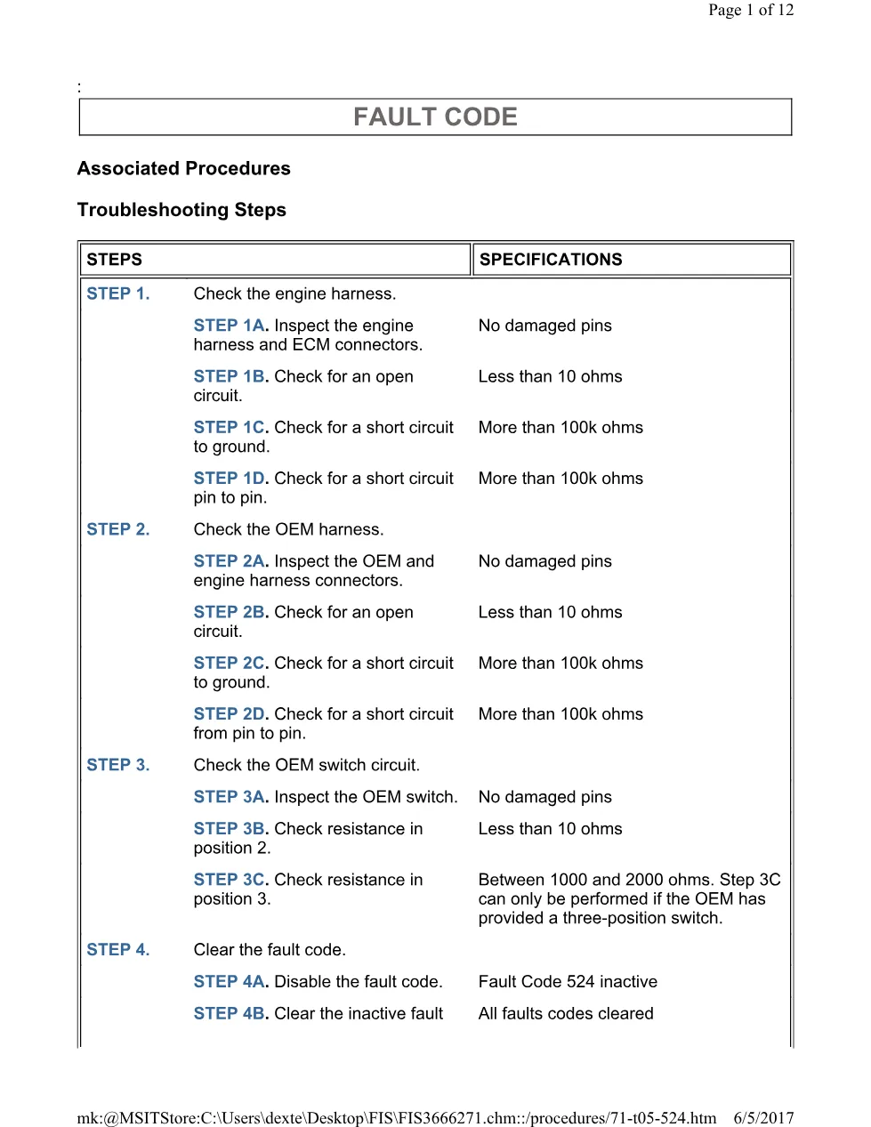 Cummins CM554 524 troubleshooting document guide – 524(TS).pdf - preview page 1 of 3