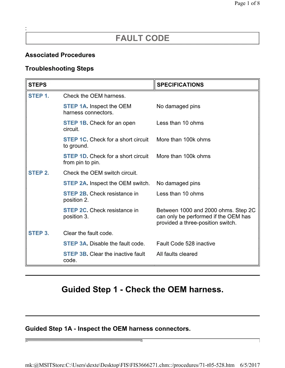 Cummins CM554 528 troubleshooting document guide – 528(TS).pdf - preview page 1 of 3