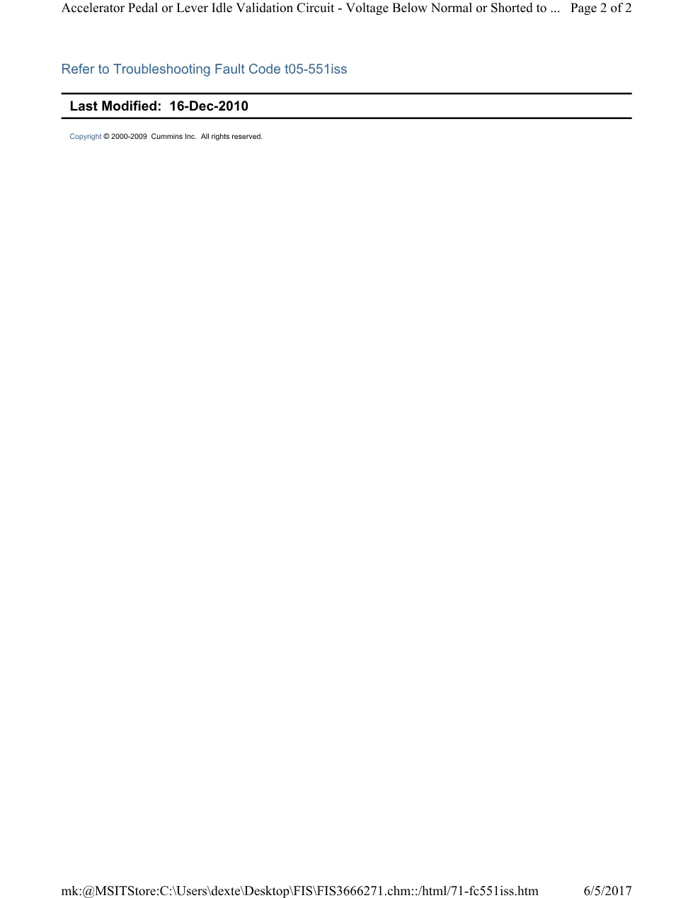 Cummins CM554 551 ISS document guide – 551-ISS.pdf – PDF, 2 pages - page 2 is available after signing in