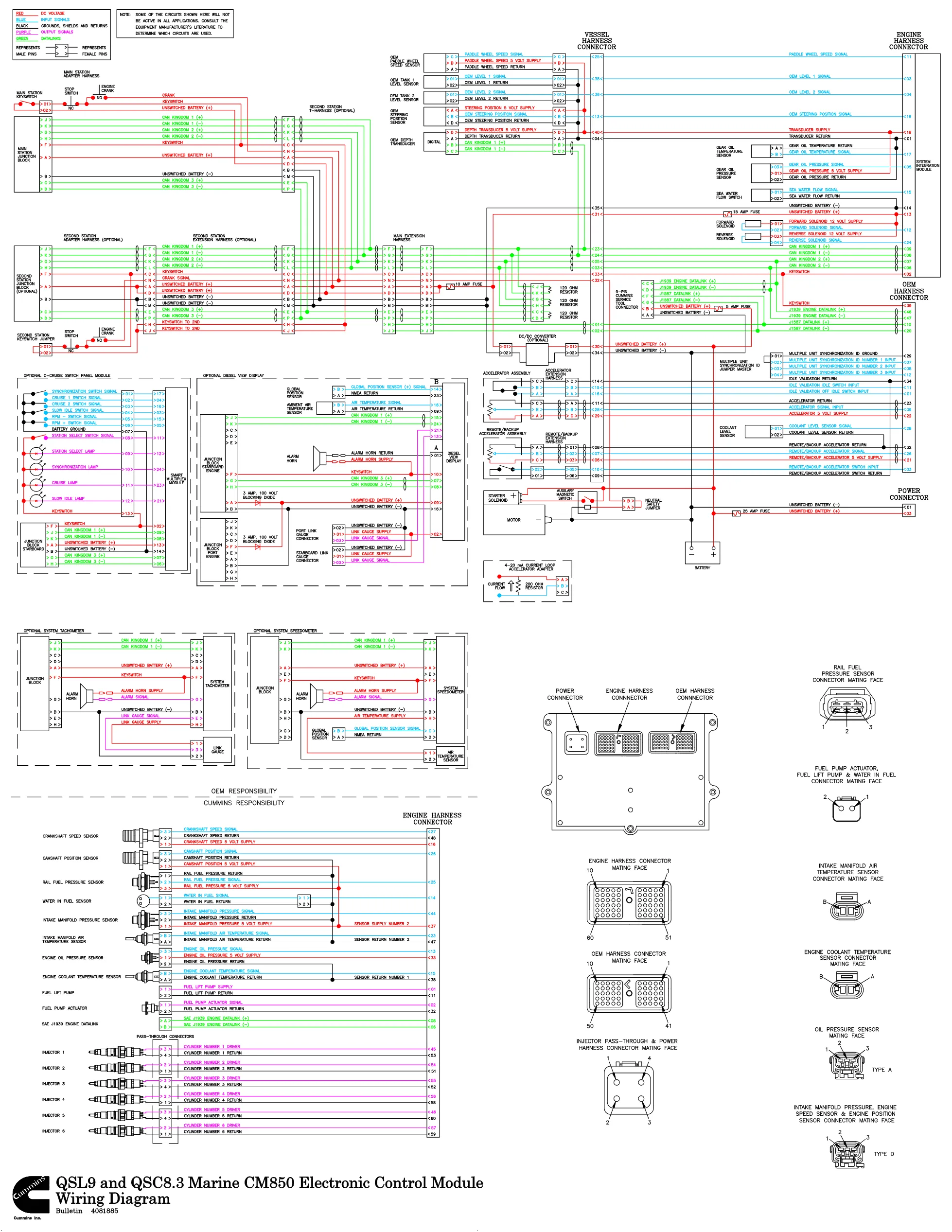 Cummins CM850 marine manual — Publication 4081885 — PDF, 1 page - page 1 is available after signing in