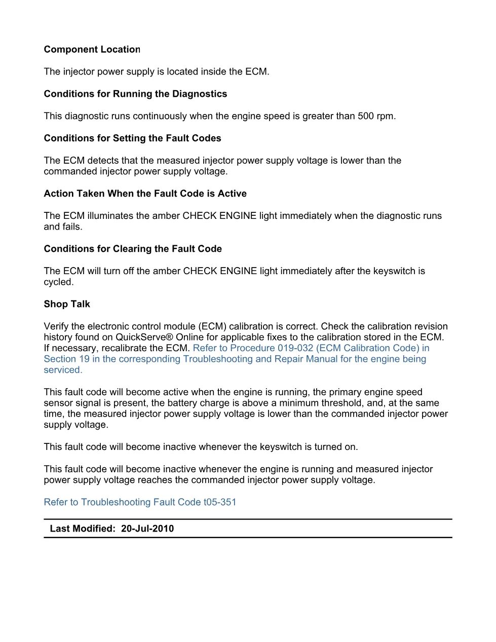 Cummins Code 351 Troubleshooting Manual — Fault Code 351 — PDF, 9 - preview page 2 of 3