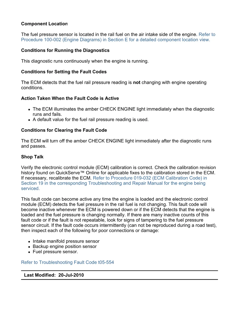 Cummins code 554 Troubleshooting Manual — ISB6.7 CM2150 DTC Fault - preview page 2 of 3