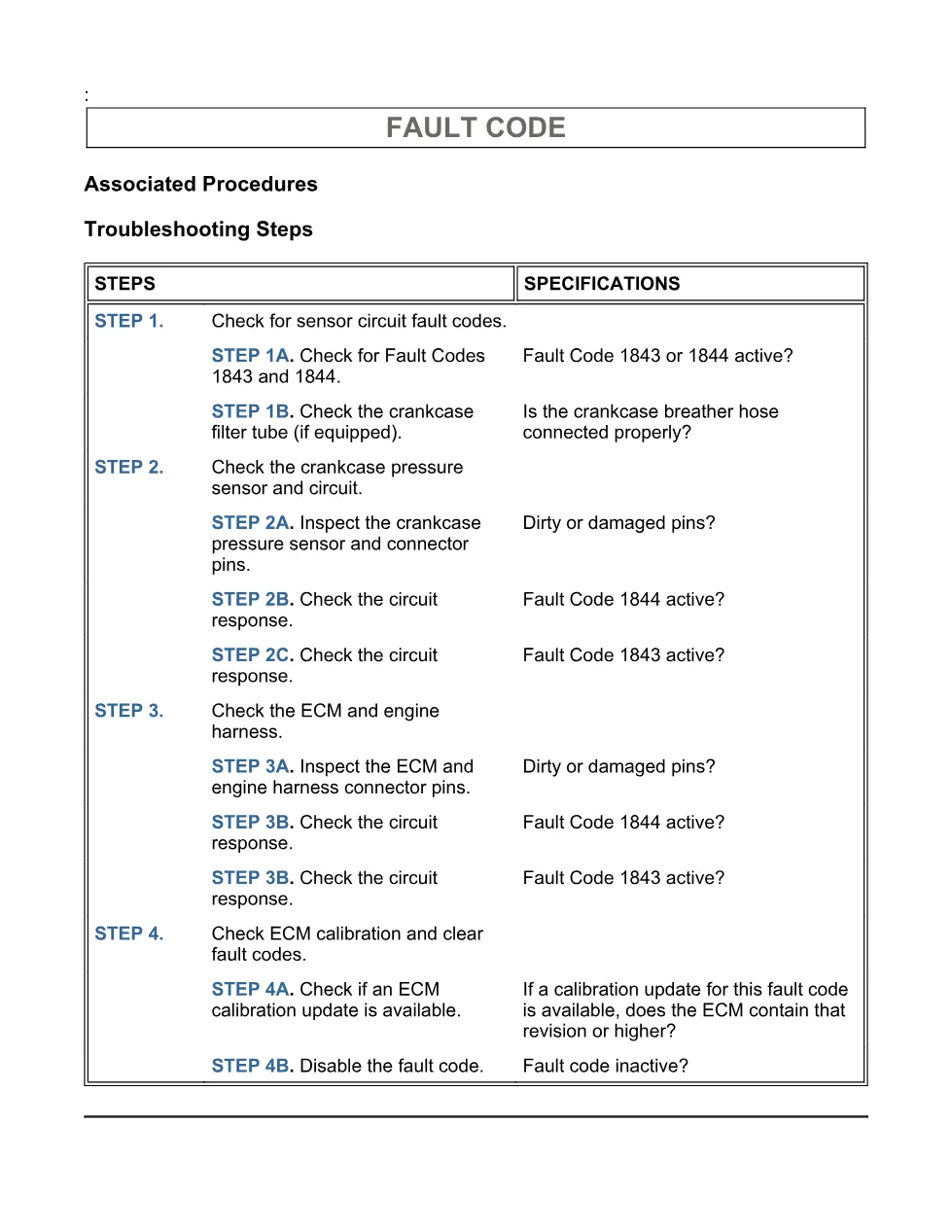 Cummins crankcase pressure sensor troubleshooting manual — Fault - page 3 is available after signing in