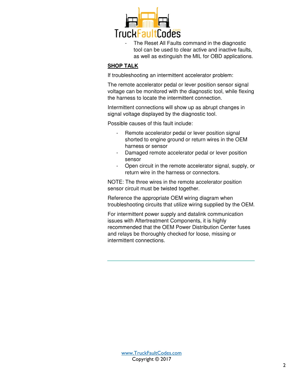 Cummins fault 134 Diagnostic Procedure — Code 134 — PDF, 2 pages - page 2 is available after signing in