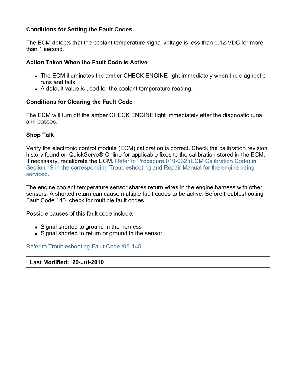 Cummins fault 145 Troubleshooting Manual — Code 145.pdf — PDF, 12 - preview page 2 of 3