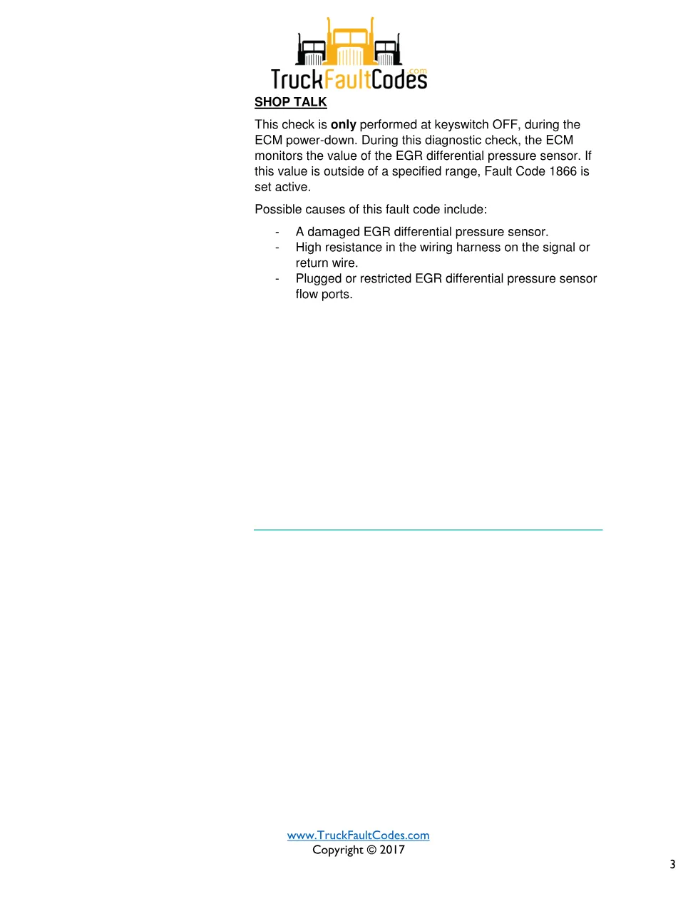 Cummins fault 1866 DTCs diagnostic procedure – EXHAUST GAS – 8 - page 3 is available after signing in