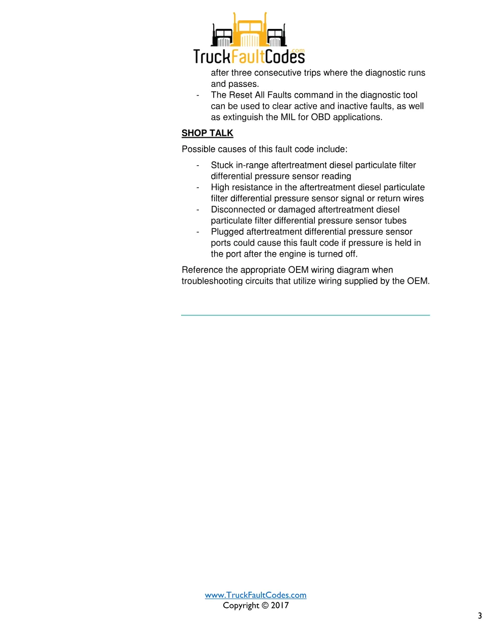 Cummins fault 1883 diagnostic procedure – AFTERTREATMENT DIESEL - page 3 is available after signing in