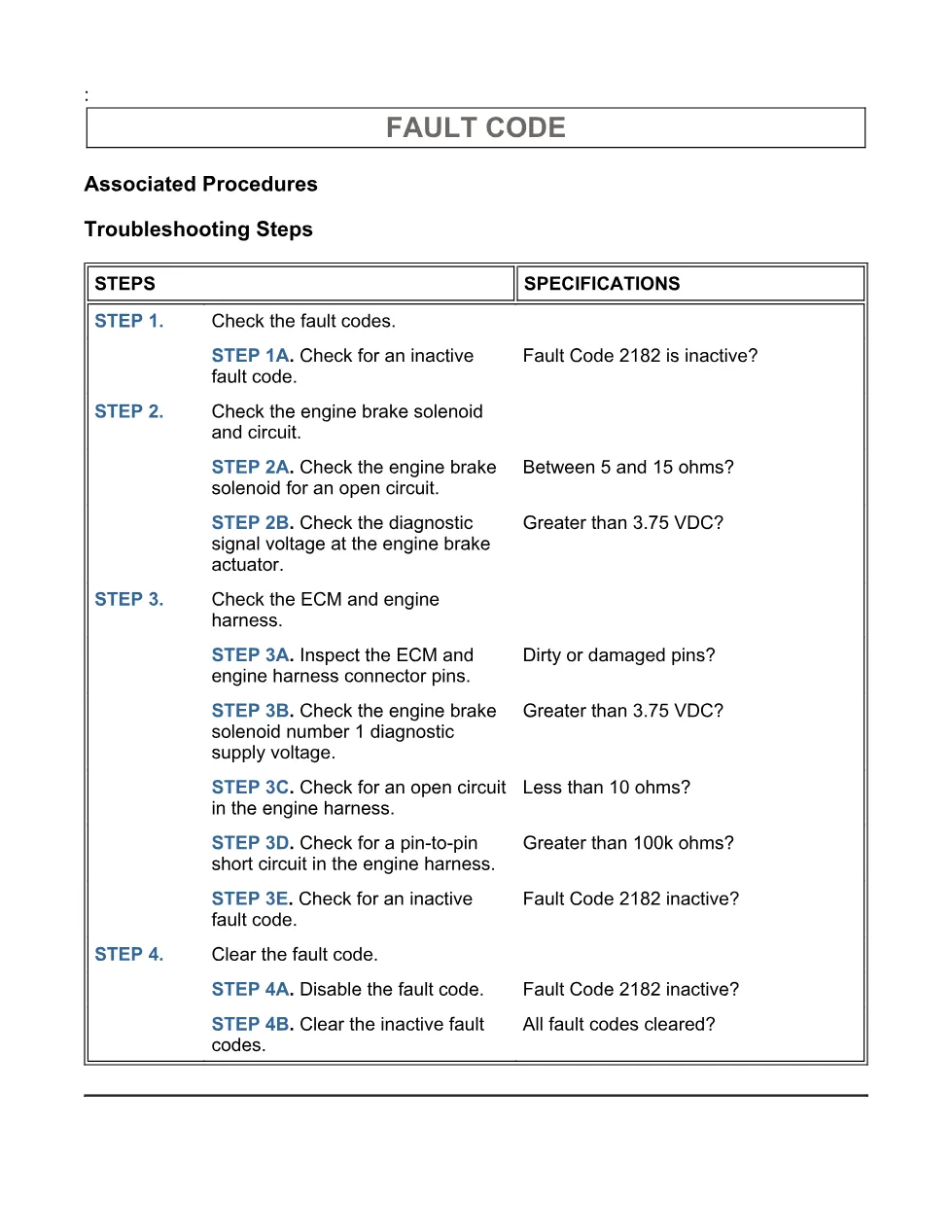 Cummins fault 2182 Troubleshooting Manual — Code 2182 PDF, 13 - page 3 is available after signing in