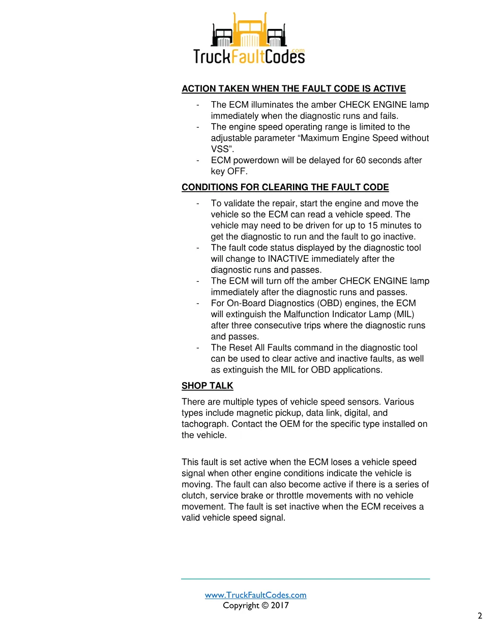 Cummins fault 241 diagnostic procedure – WHEEL-BASED VEHICLE - preview page 2 of 3