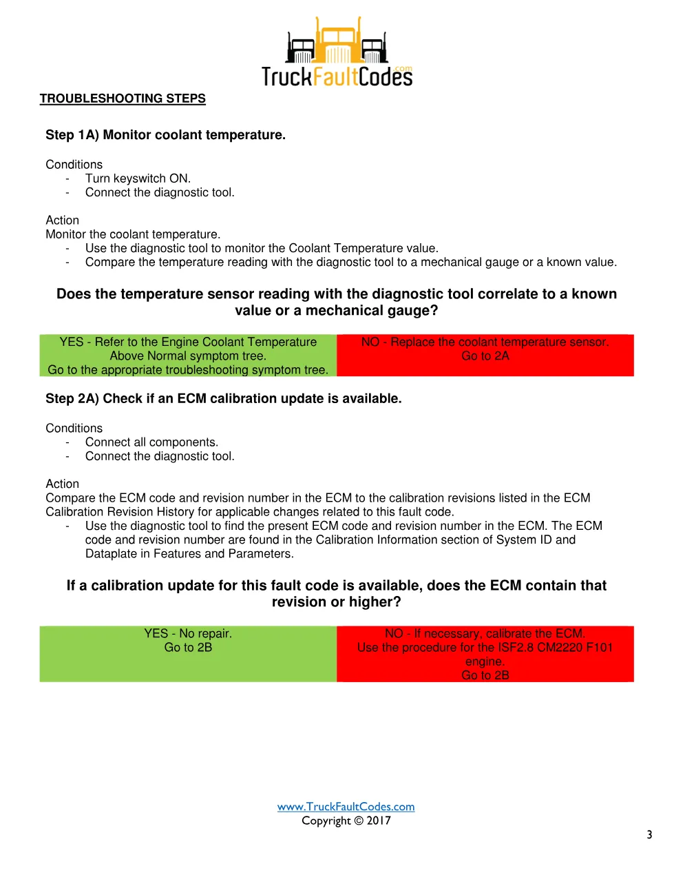 Cummins fault 2963 diagnostic procedure – ENGINE COOLANT – PDF - page 3 is available after signing in