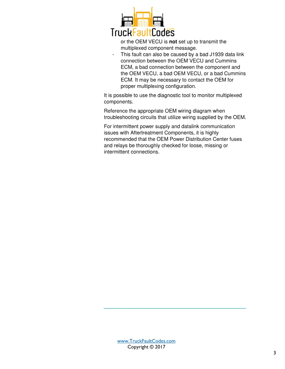 Cummins fault 3488 diagnostic procedure – ANTI-LOCK BRAKING (ABS) - page 3 is available after signing in