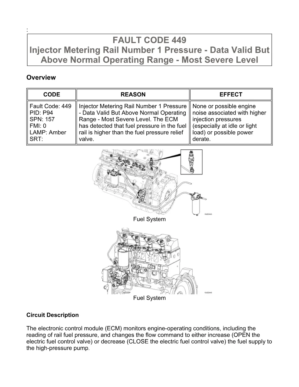 Cummins fault 449 Troubleshooting Manual — Code 449 PDF, 20 pages - preview page 2 of 3