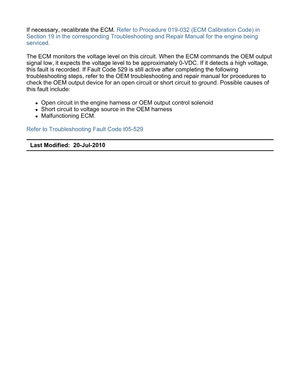 Cummins fault 529 Troubleshooting Manual — Code 529.pdf — PDF, 13 - preview page 2 of 3
