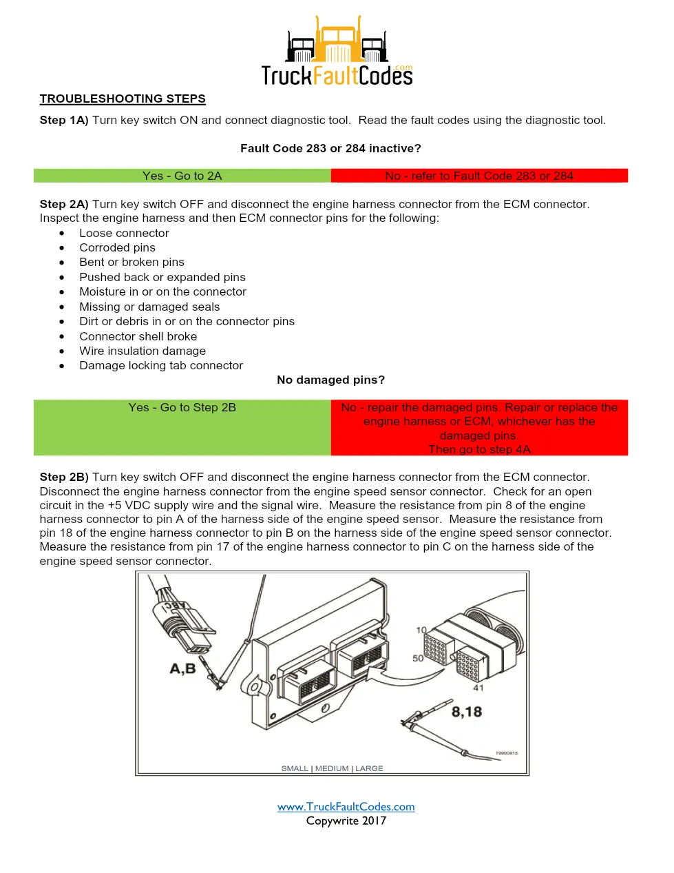 Cummins fault code 115 Troubleshooting Manual — Engine Speed - preview page 2 of 3