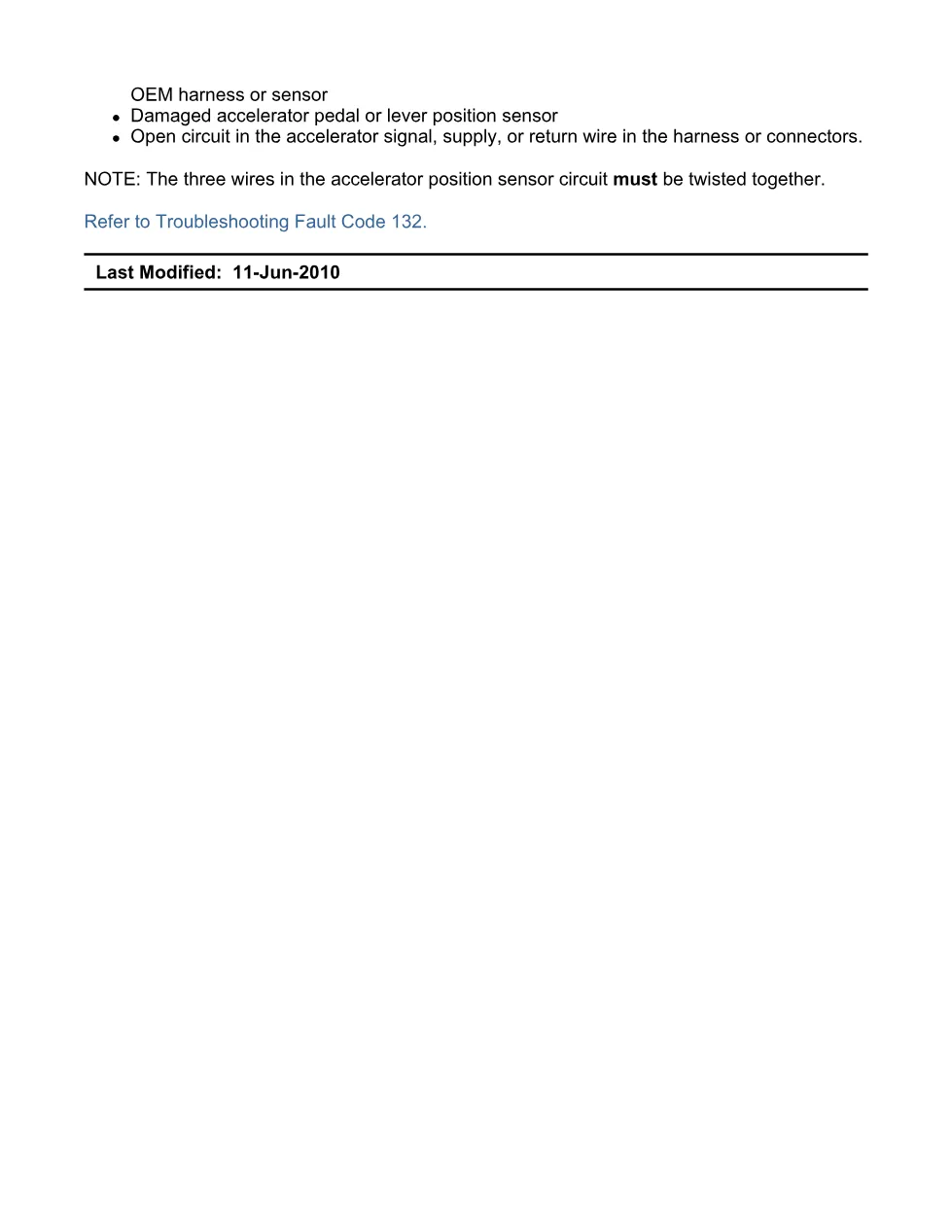 Cummins fault code 132 manual — Accelerator Pedal or Lever – PDF - page 3 is available after signing in