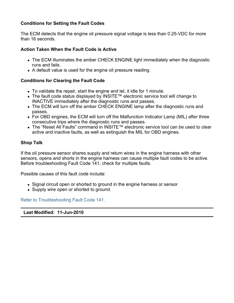 Cummins fault code 141 manual — Engine Oil Rifle Pressure 1 – PDF - preview page 2 of 6