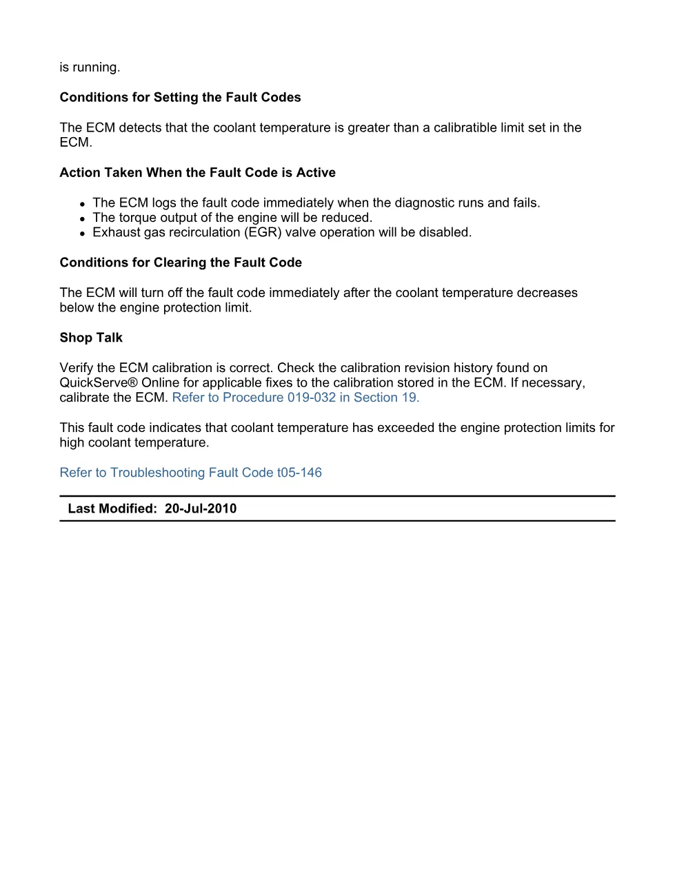 Cummins fault code 146 Troubleshooting Manual — ISB6.7 CM2150 - preview page 2 of 3