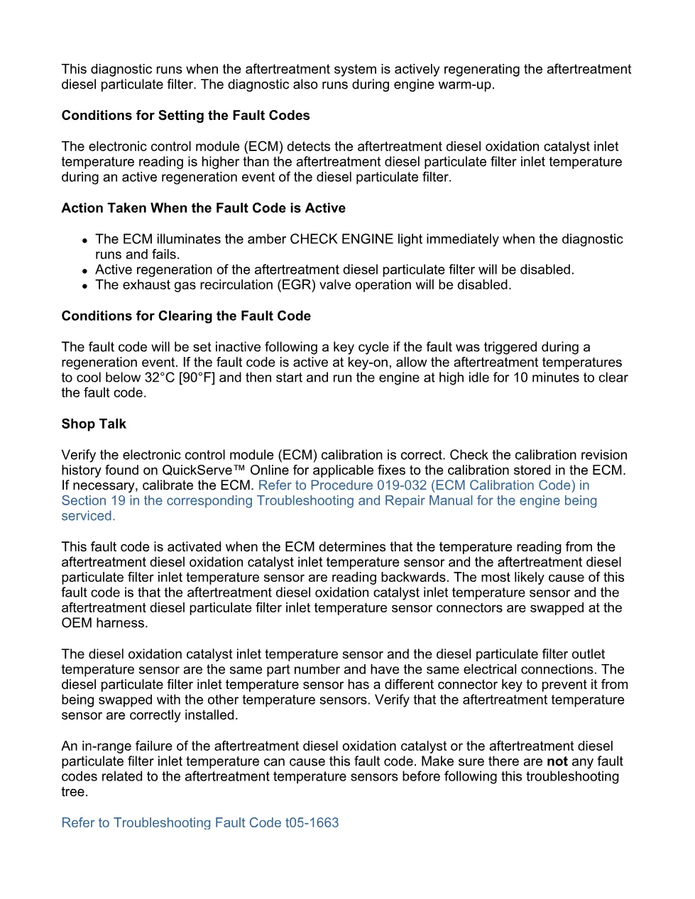 Cummins fault code 1663 Troubleshooting Manual — Code 1663 — PDF, - preview page 2 of 3