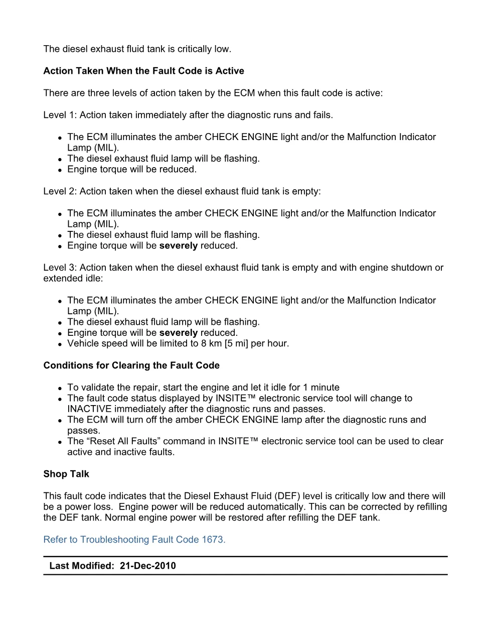 Cummins Fault Code 1673 — DEF Tank Level — SPN 1761 FMI 1 PDF, 5 - preview page 2 of 5