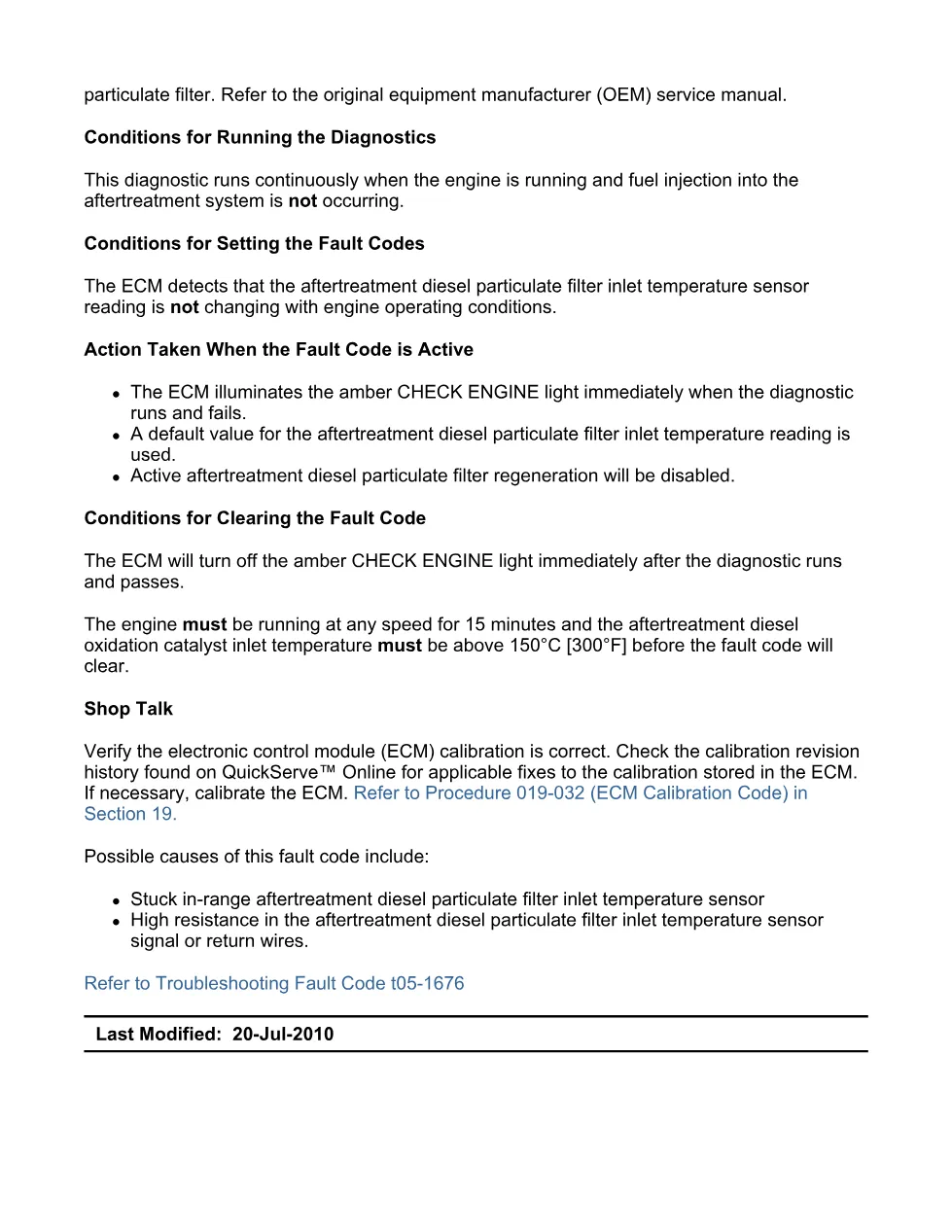 Cummins fault code 1676 Diagnostic Procedure — Code 1676.pdf - preview page 2 of 3