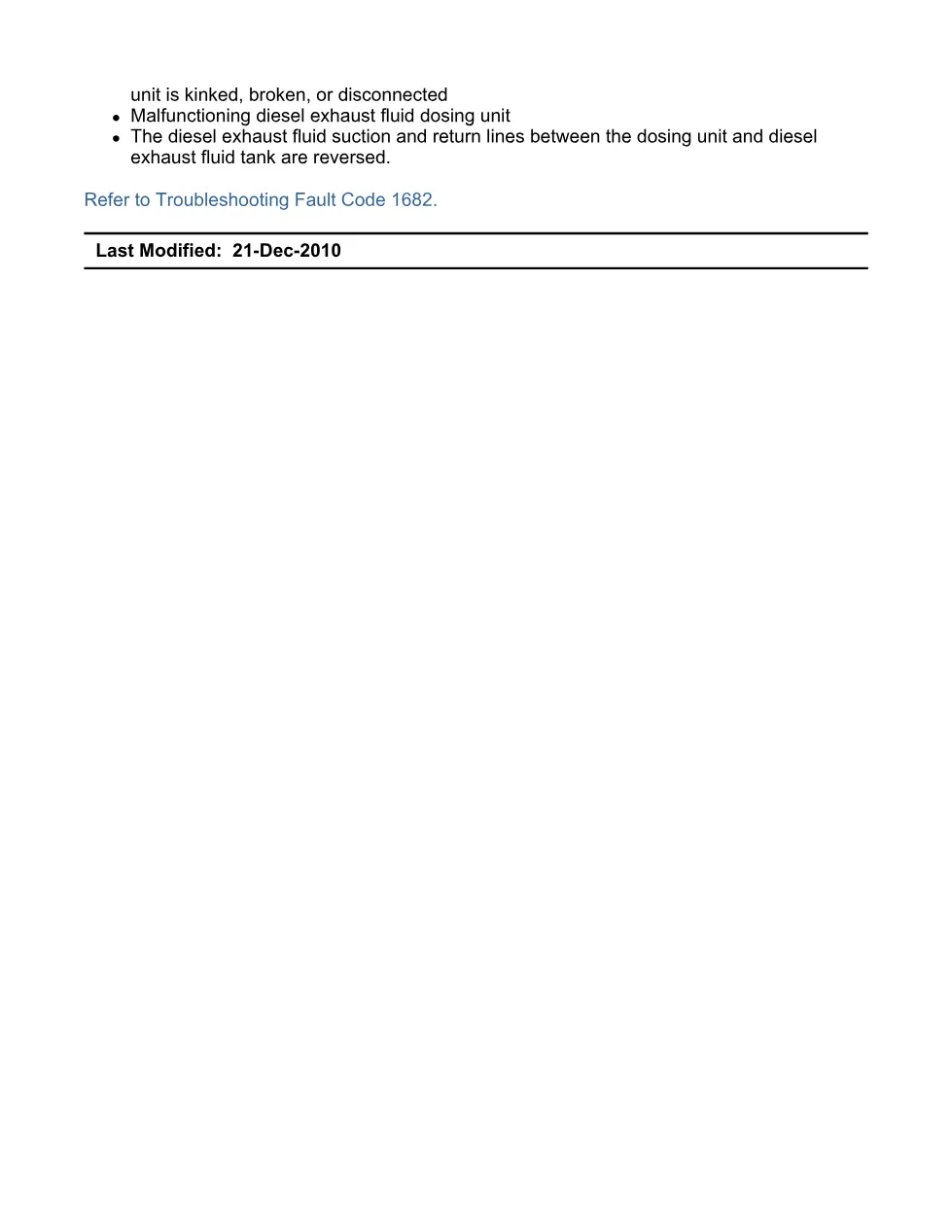 Cummins Fault Code 1682 — DEF Dosing Unit Input Lines — SPN 3362 - page 3 is available after signing in