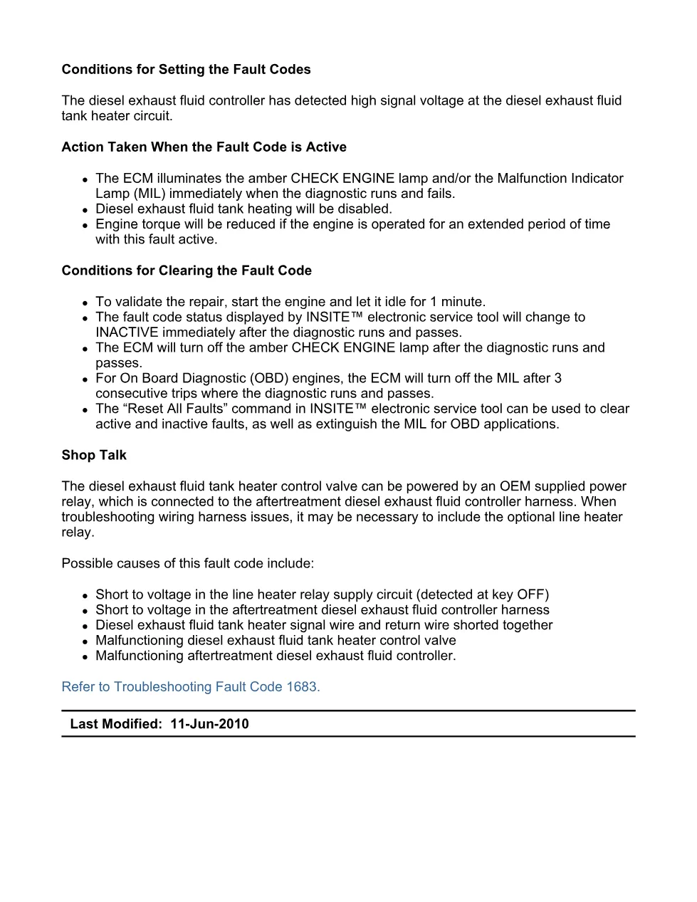 Cummins Fault Code 1683 — DEF Tank Heater — SPN 3363 FMI 3 PDF, - preview page 2 of 6