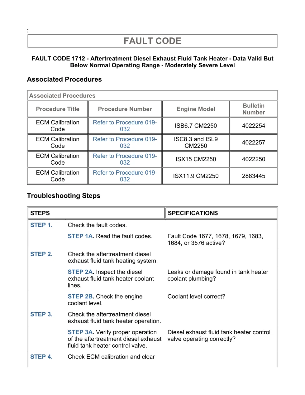 Cummins Fault Code 1712 — DEF Tank Heater — SPN 3363 FMI 18 PDF, - page 3 is available after signing in