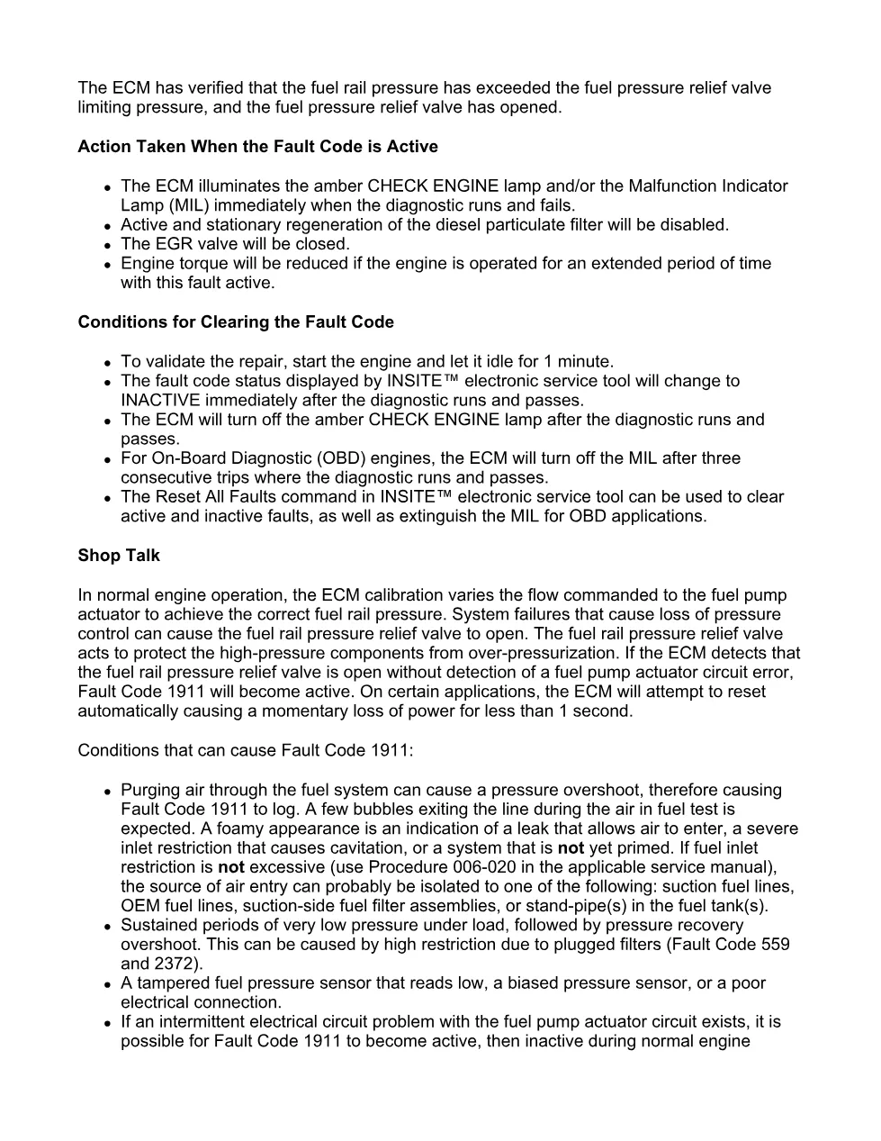 Cummins fault code 1911 — Injector metering rail 1 pressure high - page 3 is available after signing in