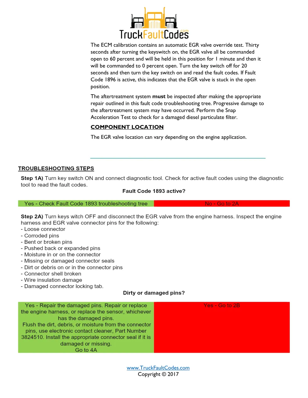 Cummins fault code 2357 — ISM CM871 (2007-09) DTC manual — SPN - preview page 2 of 3
