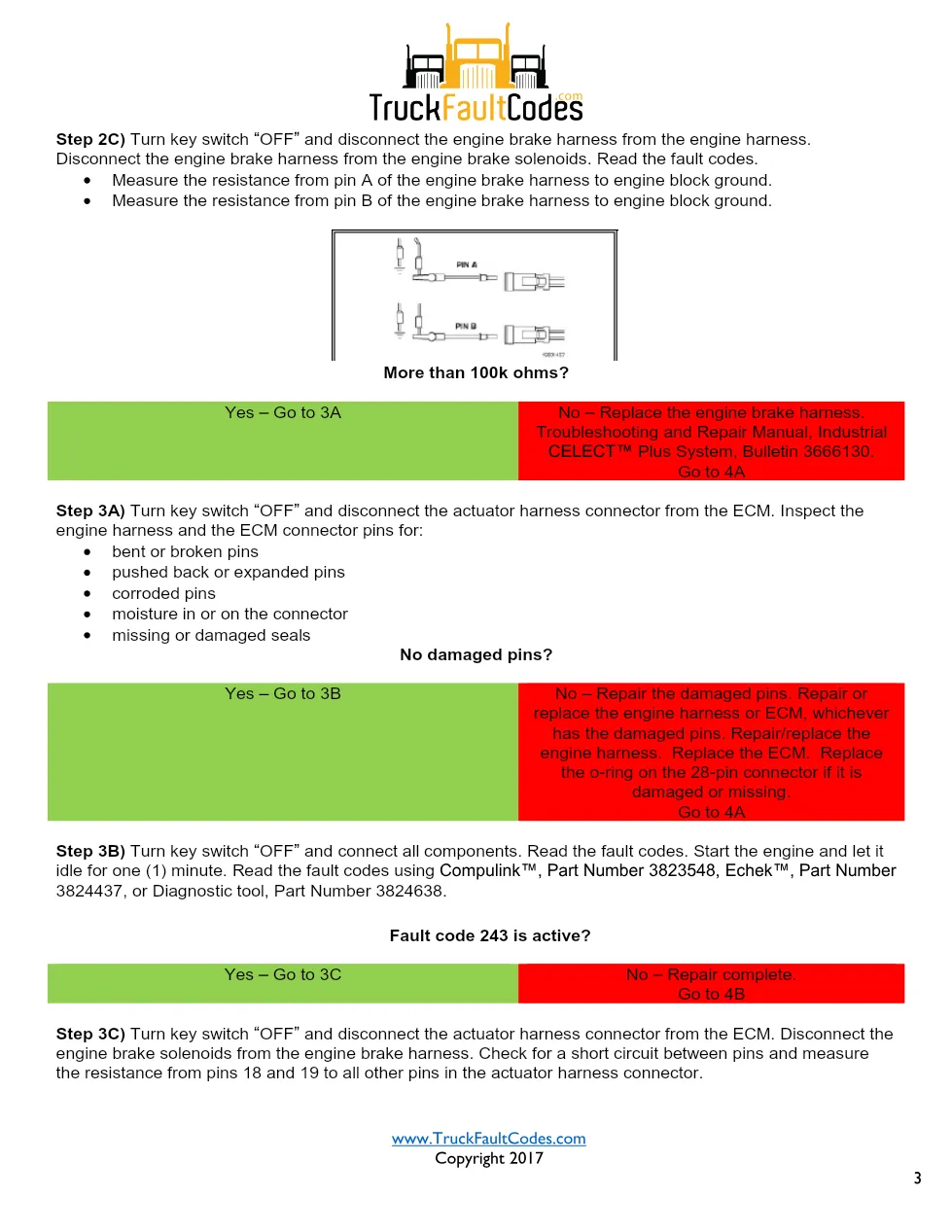 Cummins fault code 243 — Engine Brake Supply Circuit – Official - page 3 is available after signing in