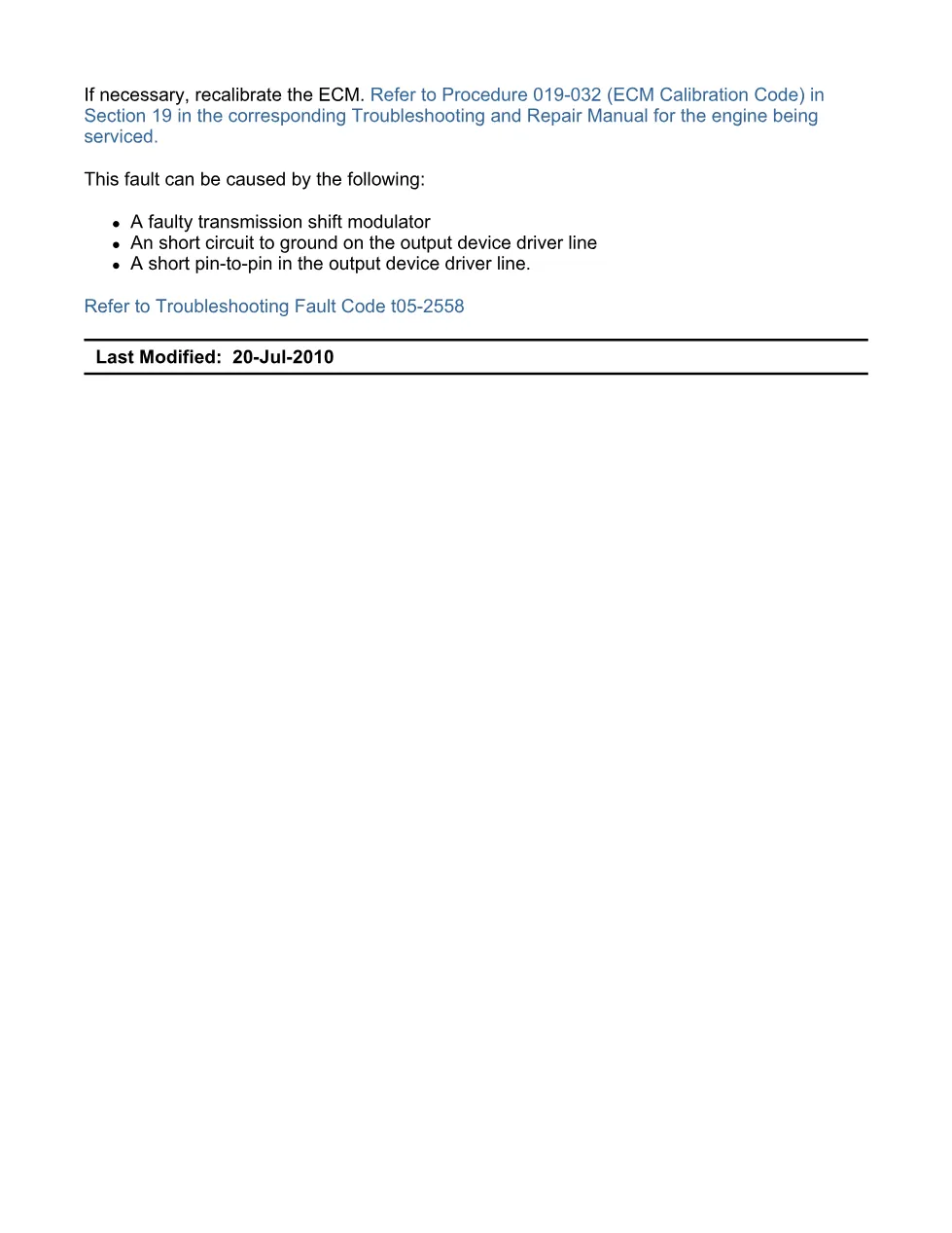 Cummins fault code 2558 troubleshooting manual — Code 2558.pdf - preview page 2 of 3