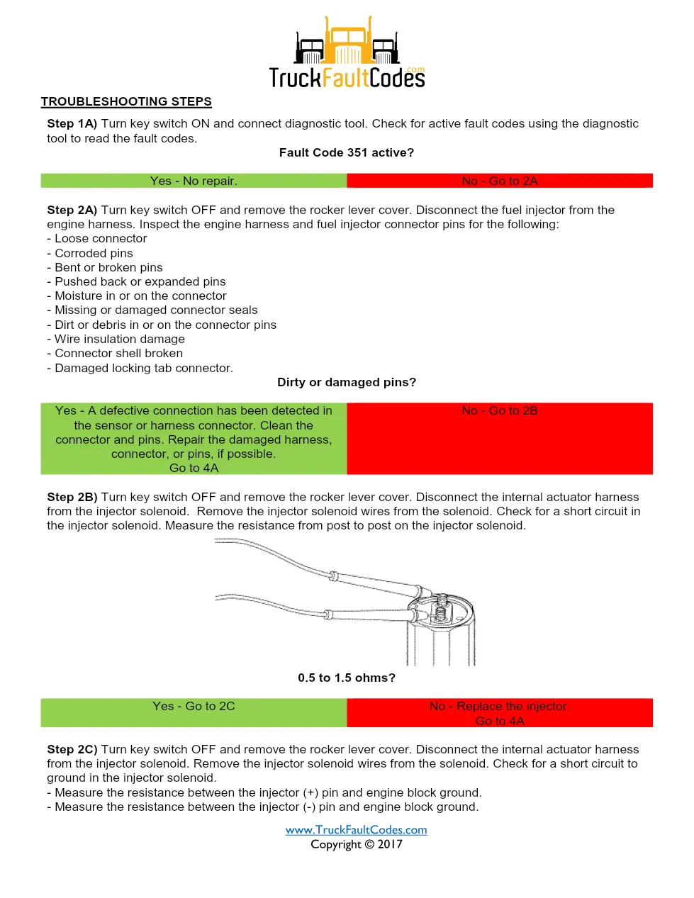 Cummins Fault Code 311 — ISM CM871 Injector Solenoid Driver - preview page 2 of 5