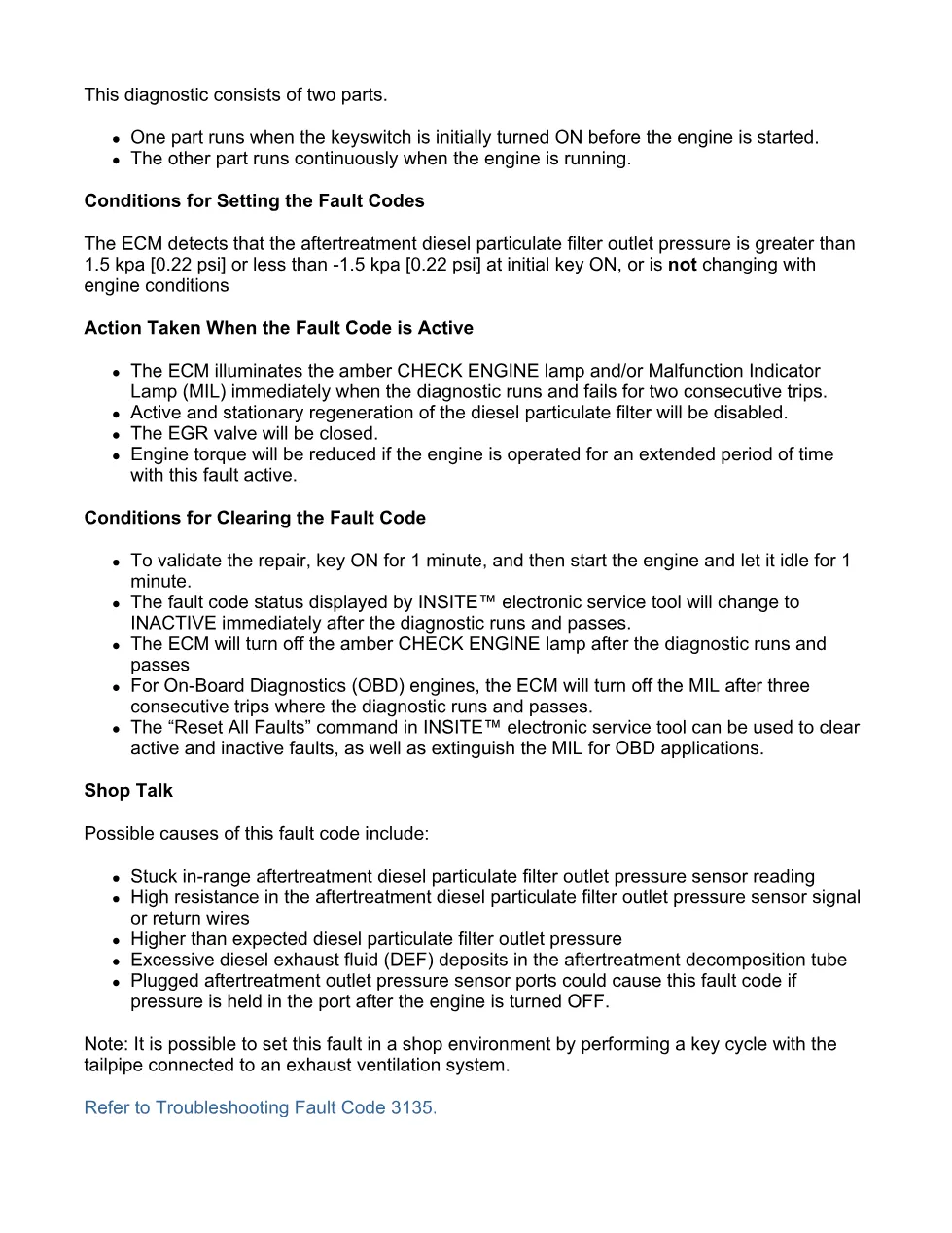 Cummins fault code 3135 — ISX11.9 CM2250 troubleshooting PDF, 19 - preview page 2 of 6