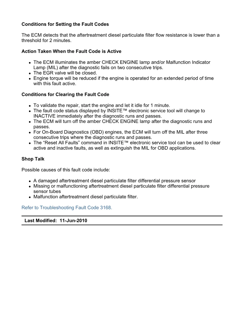 Cummins fault code 3168 – DPF flow resistance high – Official - preview page 2 of 6