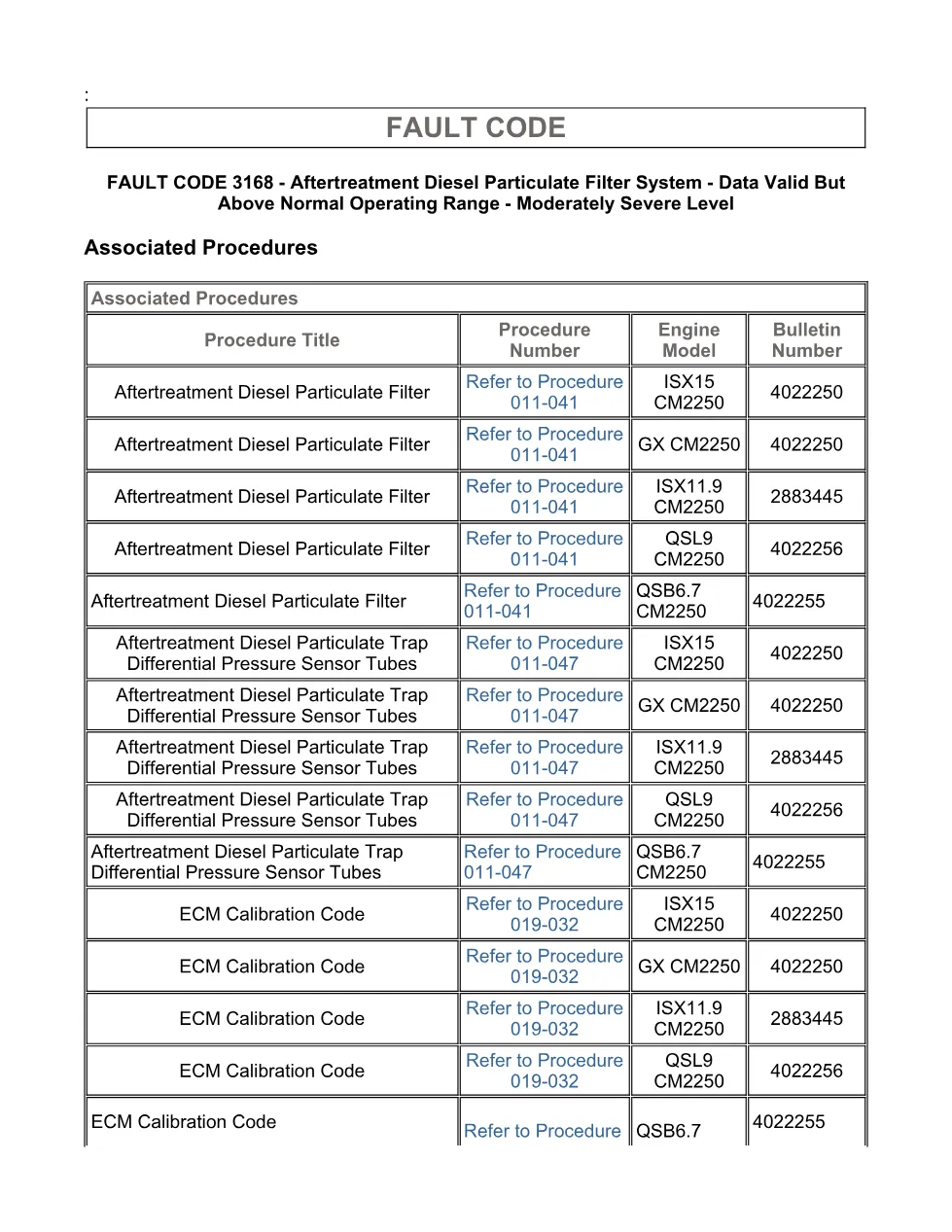 Cummins fault code 3168 – DPF flow resistance high – Official - page 3 is available after signing in