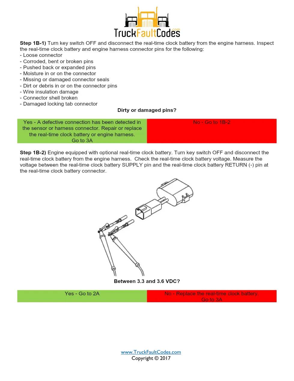 Cummins Fault Code 319 — ISM CM871 Real-Time Clock Power – Guide - page 3 is available after signing in