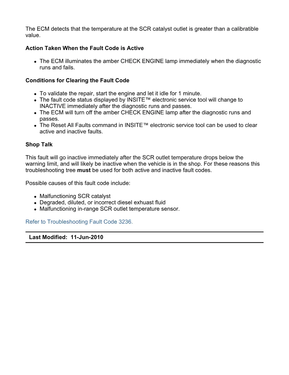 Cummins fault code 3236 – SCR outlet temperature high – Official - preview page 2 of 6