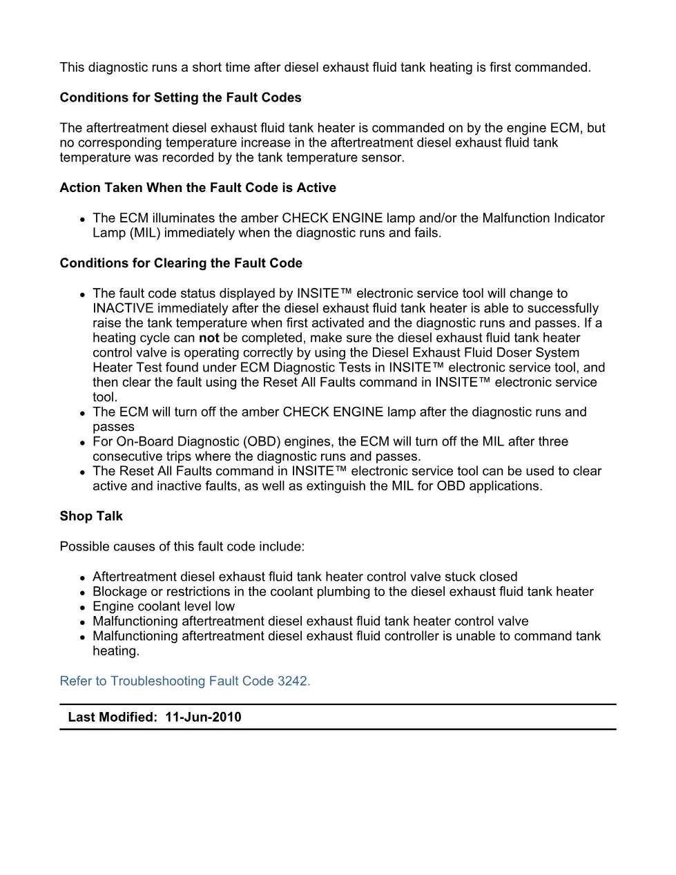 Cummins fault code 3242 – DEF tank heater performance – Official - preview page 2 of 6