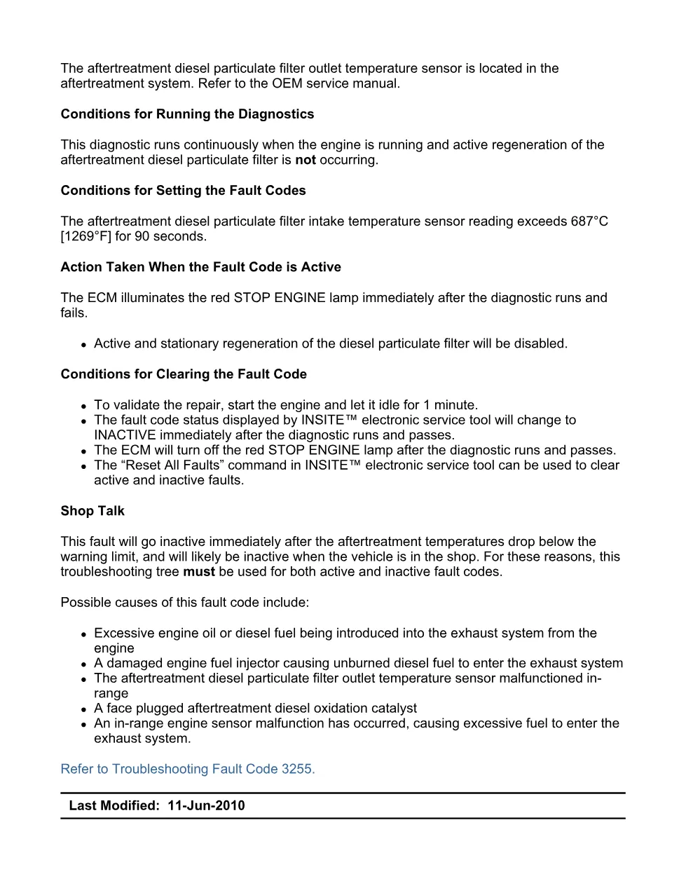 Cummins fault code 3255 manual — DPF outlet temperature – PDF - preview page 2 of 6